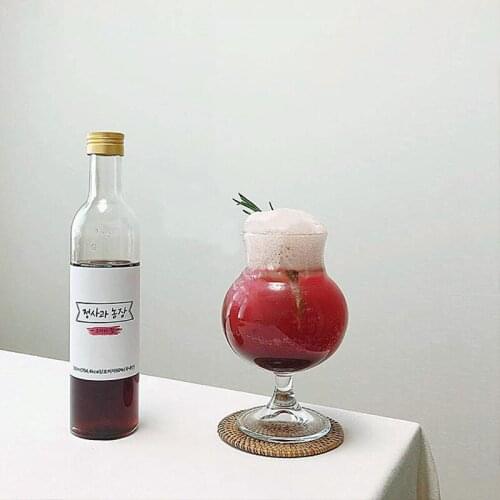 Ins net celebrity restaurant glass soda bubble water glass juice glass smoothie glass high-value girl heart