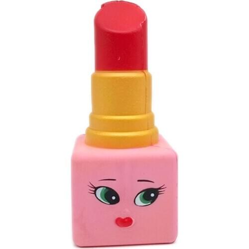 Jumbo Kawaii Squishi Women Lipstick Design Squishy Slow Rising Novel Kids Children Stress Relief Toy Squeeze Toys 14*6*6 CM