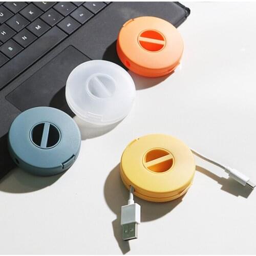 Storage Box Cute Coin Purse Headphone Storage Box Portable Data Cable Simple Mobile Phone Data Cable Organizing Bag 2021