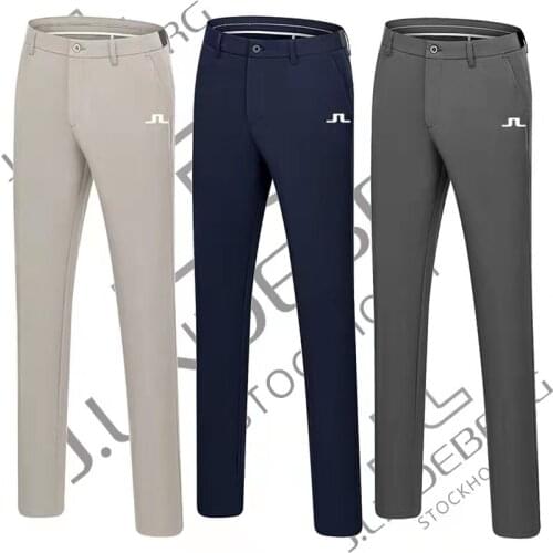 Summer Mens Golf Pants Lightweight Breathable Quick-drying Pure Color Sports Casual Pants High Quality Golf Apparel Free Ship