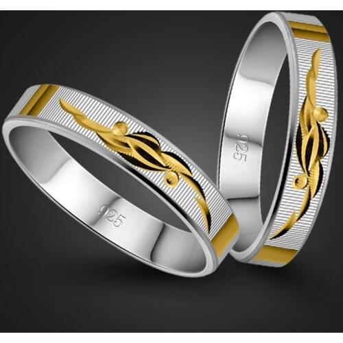 Fashion New 925 Sterling Silver Ring Mens / Womens Silver Ring Pattern Design Solid Silver Ring Charm Jewelry Birthday Gift