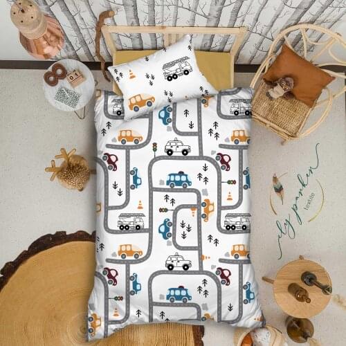 Organic %100 Cotton Duvet Cover Quilt Single Bed Linen Bed Sheet Pillowcase Kids Boy Girl Nordic Edredon постельное