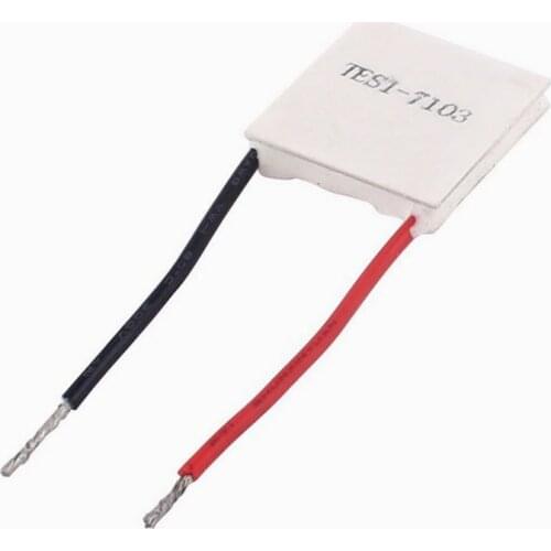 Semiconductor refrigeration sheet TES1-07103, size 23*23*3.6mm 8.4V 3A Temperature difference: 65°C or more, pressure 85N/cm2