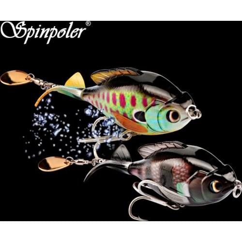 Spinpoler 1pcs Pike Fishing Lure VIB Topwater Artificial Hard Bait 3D Body For Fish Tackle Wobbler Tool Fishing Accessories