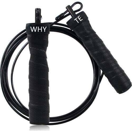 Professional Heavy Jump Rope Fitness Adjustable Skipping Ropes Absorb Sweat Handle 3.4mm For Crossfit MMA Training