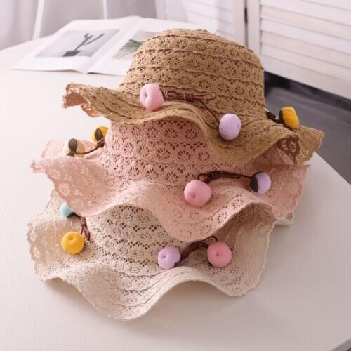 2020 New Fashion Travel Beach Wave literary Big Brim Hat Girl Summer New Beach Straw Hat breathableSun Protection Sun Hat