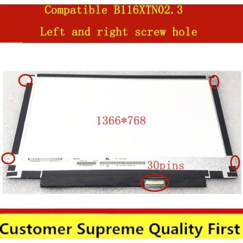 11.6inch N116BGE-E32 B116XTN02.3 fit For ASUS X206 X206H X205 X205T X205TA-DH01 LED LCD Screen Display 1366*768 30pins
