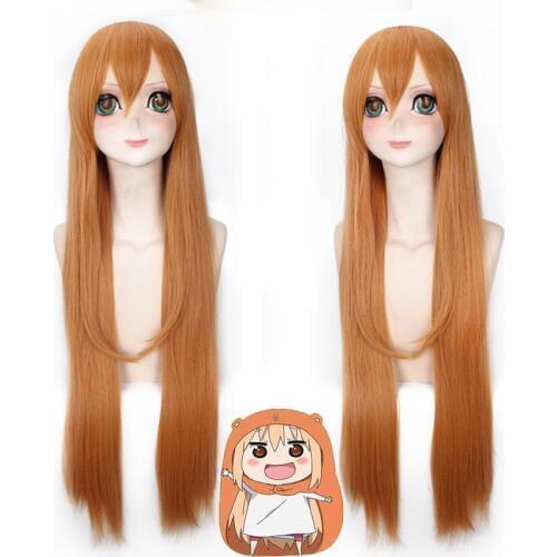 High Quality Umaru-chan Cosplay Wig Anime Umaru Doma of Himouto! Long Straight Halloween Costume Play Umaru Chan Wigs D34373AD