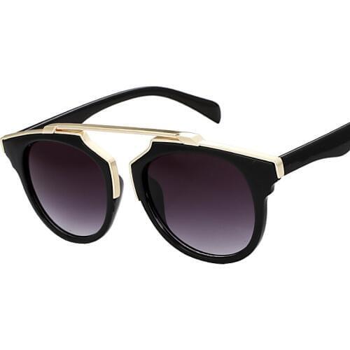 Fashion Cat Eye Sunglasses Women Brand Designer Plastic Coating Mirror Sun Glasses For Women Lunettes Femme gafas lentes de sol