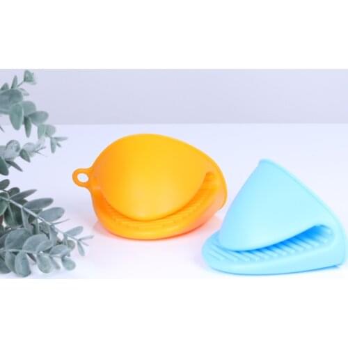 1Pc Hot Plate Clip Anti-scald Thicken Silicone Kitchen Organizer Insulated Heat Pot Clips Microwave Oven Gloves