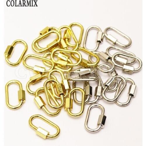 10pcs Hot ! Bolt Lock clasp jewelry accessories for jewelry making multi kinds Lock brooch jewelry accessories for women 9639