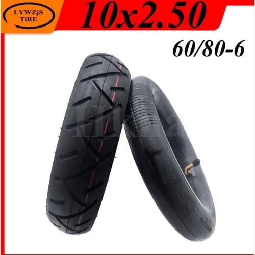 10x2.50 Pneumatic Tire TUOVT 60/80-6 Inner Outer Tyre for Electric Scooter Balance Car 10 Inch 10x2.5 Thickened Tire