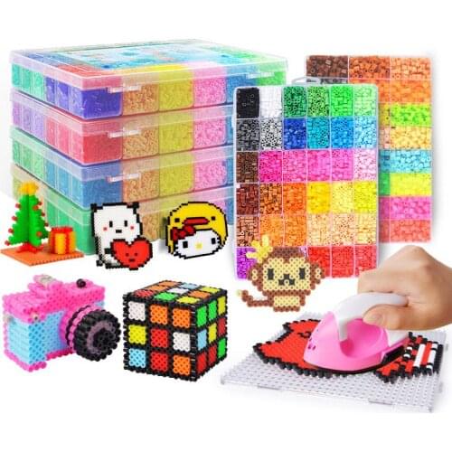 2.6mm 24/48colors Hama beads Education Iron beads 3D puzzle Beads 100% Quality Guarantee perler Fuse beads diy toy miçangas