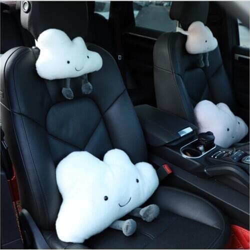 2021 New Arrival Cartoon Rabbit Car Seat Waist Neck Pillow Cervical Pillow Headrest Pillow Car Interior Accessories