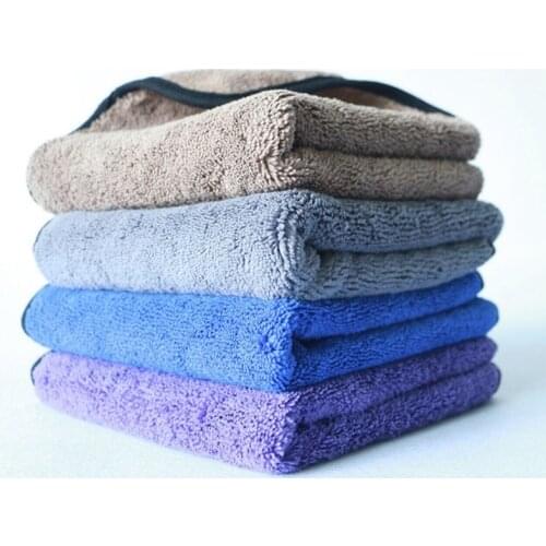 400GMS Car Care Polishing Super Thick Plush Microfiber Car Cleaning Cloth Car Care Microfibre Wax Detailing Washing Drying Towel