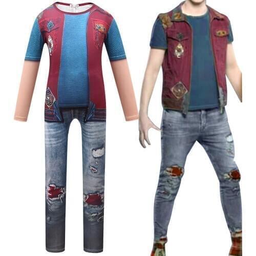 Zombies 2 Cosplay Halloween Costumes for Kids Addison Zed Eliza Bree Cos Boys Girls Bodysuit Jumpsuit Fancy Dress Party Clothing