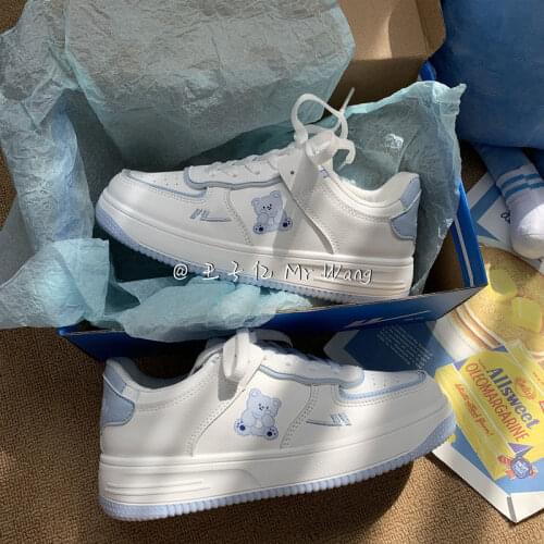 Designer Women Lolita Pink Sneakers Cartoon Print Shoes Brand Breathable Thick Heels Sneakers Girl Casual Running Platform Shoes