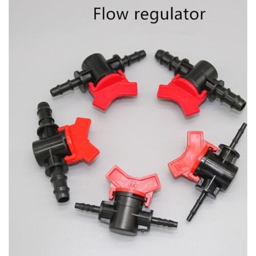 DWZ 20PCS 4MM 8MM 16MM 20MM 25MM Garden Equal Water Connector Switch Valve Hose Tubing Coupling Adaptor Garden Irrigation