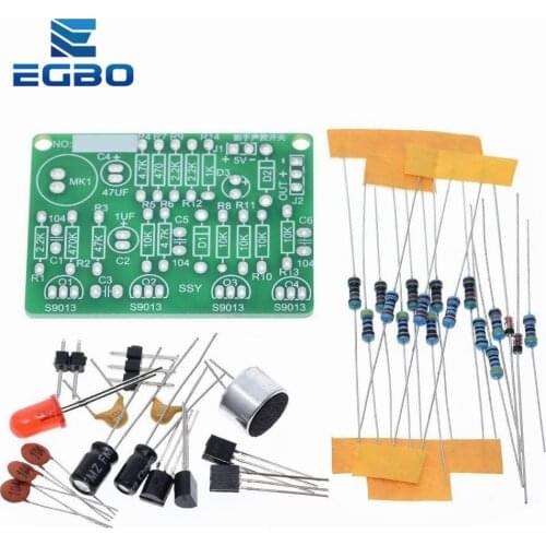 EGBO Electronic Acoustic Clap Control Switch DIY Kit Sound Sensor Electronic Circuit DIY Suit Integrated PCB Module