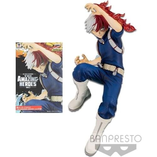 Bandai My Hero Academia Anime Figure Banpresto Todoroki Shoto Ver.2 Genuine Model Figurine Action Toy Figure Toys for Boys