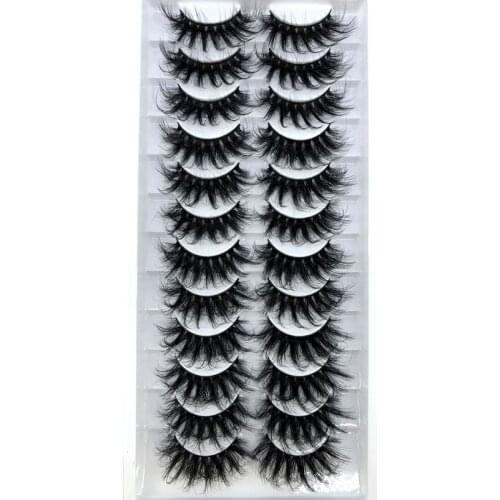 HBZGTLAD New 12 pairs natural false eyelashes fake lashes long makeup 3d mink lashes eyelash extension mink eyelashes for beauty