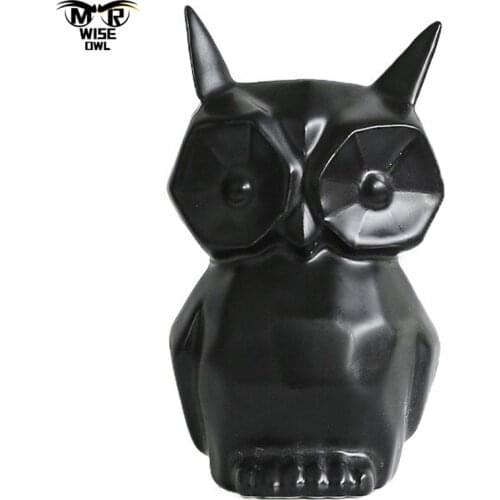 Ceramic Modern Owls Figurines Animal Statue Living Room Ornaments Owl Crafts Toy Office Home Decoration Accessories Handicraft