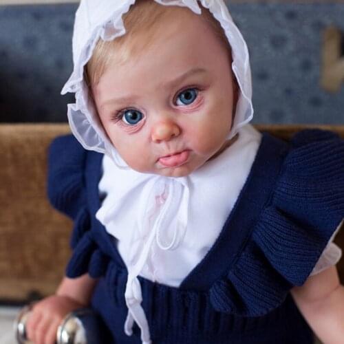 NPK 24inch Baby Reborn Doll Kit Princess Adelaide Toddler Size Unfinished DIY Blank Doll Kits