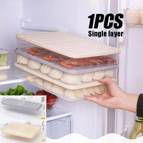 Refrigerator Food Storage Container with Lid Sealed Crisper Food Fresh Keeping Egg Fish Storage Box Fresh Spacer Organizer