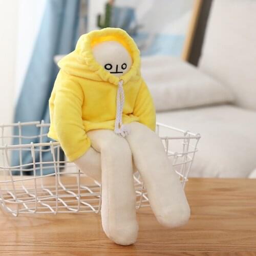 40cm WOONGJANG Dolls Plush Toys Banana Man Dolls Yellow Korea Popular Appease Dolls Birthday Gifts for Children Baby Banana Man