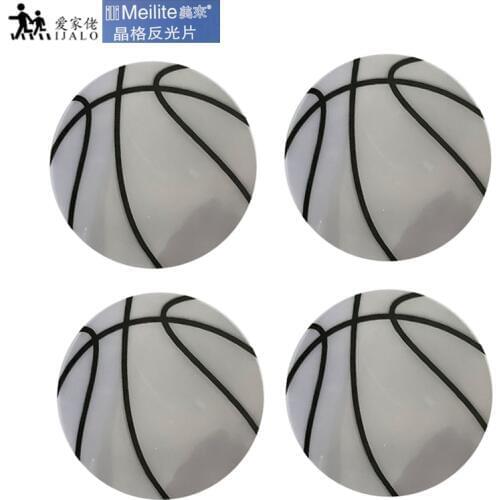MEILITE 250 candle light Basketball Reflective sticker car motorbike bicycle scooter decal sticker bag sticker helmet sticker