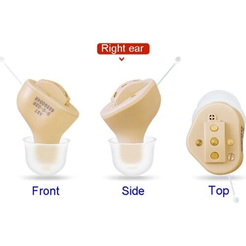 Mini Hearing Aids Digital Rechargeable CIC Headphone In The Ear Sound Amplifier Voice Control Portable Device For Deafness S-51