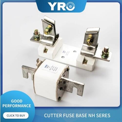 NH4 knife contact plug-in ceramic low voltage fuse base RT36 fuse fuse core base fuse holder