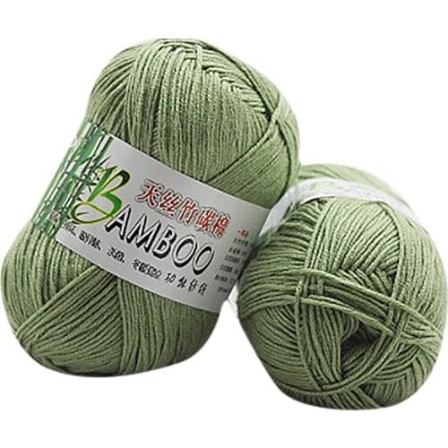 New 100% Bamboo Cotton Warm Soft Natural Knitting Crochet Knitwear Wool Yarn Crochet Knitting Lace Jewelry DIY Knitting 19DEC26