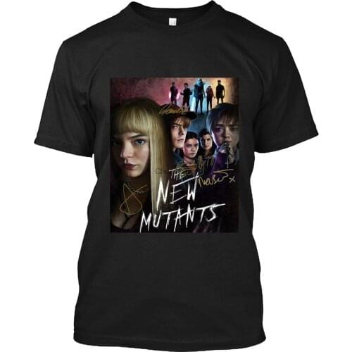 THONYURWIN The New Mutants Anya Taylor-Joy Maisie Movie Cast Signed Autograph Tee T-Shirt for Men Women