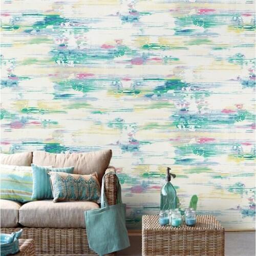 Beibehang Personality Scandinavian Wallpaper Abstract Personality Watercolour Creative Art Wallpaper Clothing Shop Background