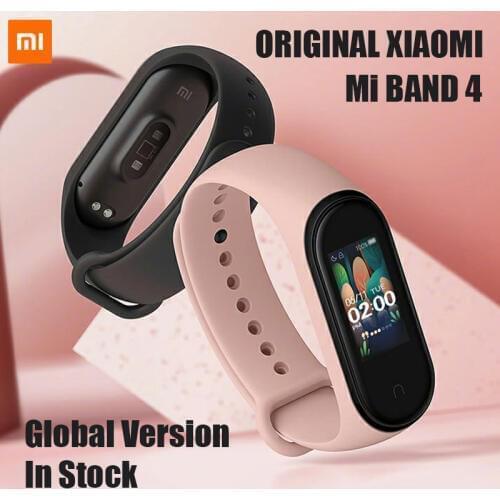 In stock Xiaomi Mi Band 4 Original Newest Music Smart Miband 4 Bracelet Heart Rate Fitness 135mAh Color Screen Bluetooth 5.0