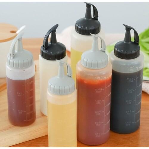 175ml 350ml Sauce Vinegar Oil Ketchup Gravy Cruet Kitchen Accessories Gravy Boat Plastic Condiment Dispenser Squeeze Bottle