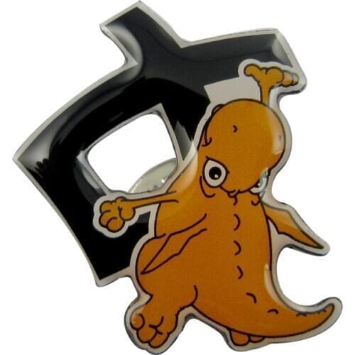 Custom aluminum printing pin,with cut out