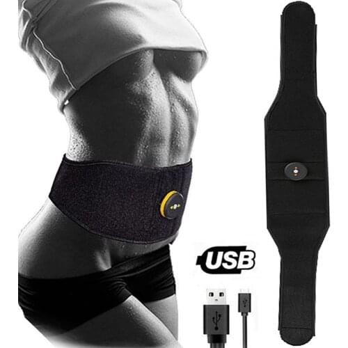 EMS Muscle Stimulator Toner Body Slimming Belt Electric Abdominal Trainer Smart Fitness Vibration Belts Weight Loss Dropshipping