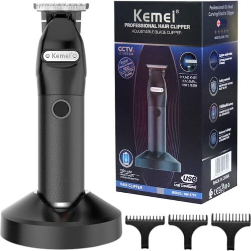 Original kemei professional rechargeable barber hair clipper corded cordless men electric hair trimmerbeard haircut machine