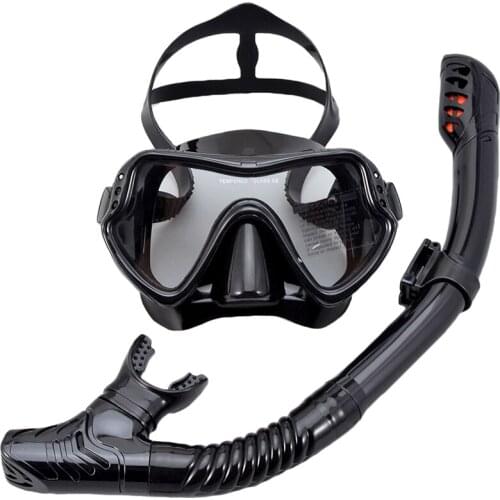 Professional Scuba Diving Mask Set Anti Fog Goggles with Snorkel Glasses Tube Adjustable Strap for Women Men Adult Swimming Mask