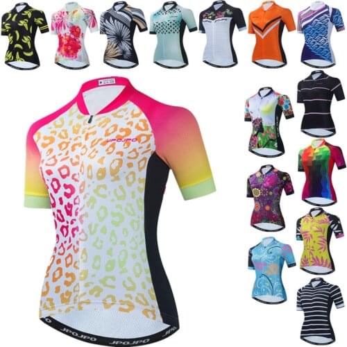 Pro Cycling Jersey Women Short Sleeve Bicycle Clothing Anti-sweat MTB Bike Jersey Road Bicycle Shirt Biking Uniforme Clothes