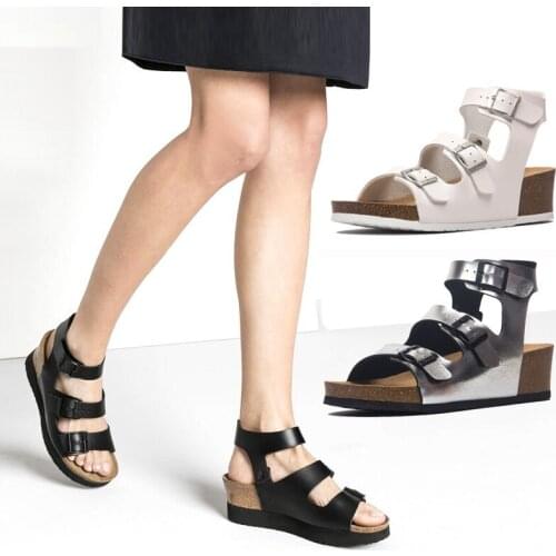 Casual Soft Cork Wedge Slippers Women Summer Beach Slide Sandals Flip Flops 5cm High Heel Ladies Girls Indoor Outside Shoes