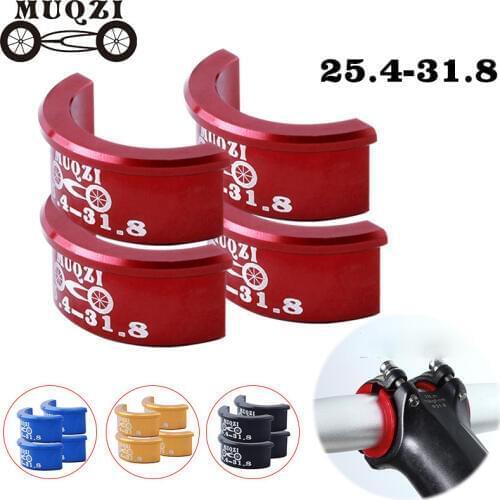 4PCBicycle Handlebar Conversion Sheet 25.4 to 31.8 mm Installation Aperture Adjust Transformer MTB Road Bike Fixed Gear Foldable