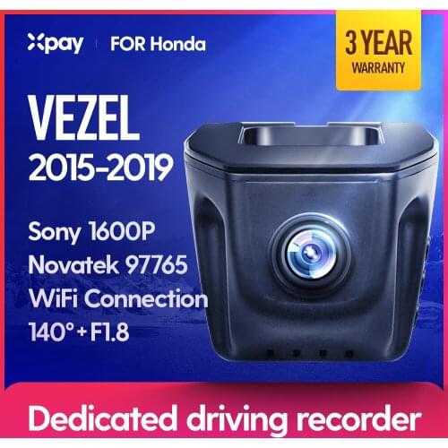 XPAY Video Recorder DVR X1 Pro is suitable for Honda VEZEL Night Vision 2015 2016 2017 2018 2019 front and rear dual recording driving recorder HD camera 1600P Night Vision