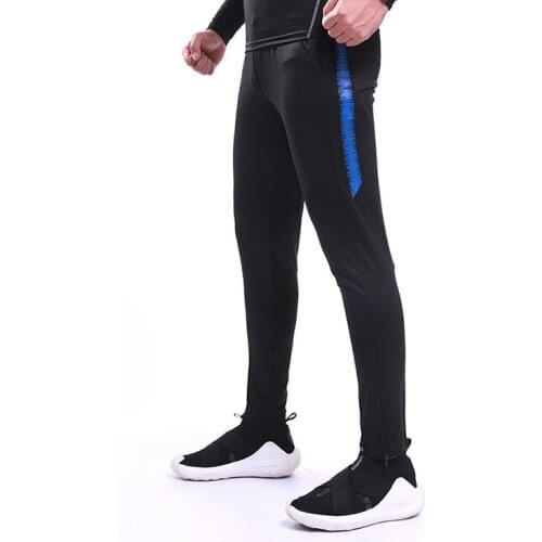 High Quality Gym Running Sport Pants Men Football Training pants Soccer Pants Male Fitness Workout Jogging Quick Dry Trousers
