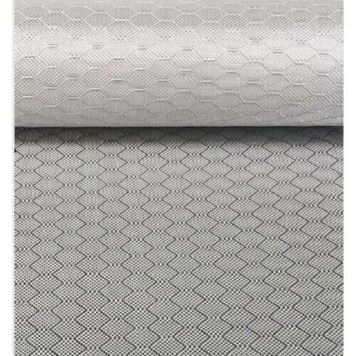 1K 220g Plating Silver Glass Fiber Hexagonal Jacquard Fiber Cloth 50cm * 110cm