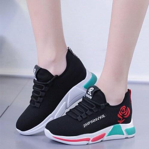 Hot Sale New Arrival Women Vulcanized Shoes Sneakers Knit Sock Casual Shoes Women Breathable Mesh Athletic Shoes Basket Femme