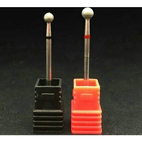 1PC Diamond Nail Drill Bit Ball Burr Electric File Nail Cutter Manicure Drill Bits Nail Clean Tools Drill Accessory