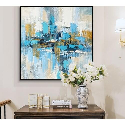 100% Handpainted Abstract Oil Painting Colorful Landscape Art Picture On Canvas For Home Decor Modern Abstract Wall Art Painting